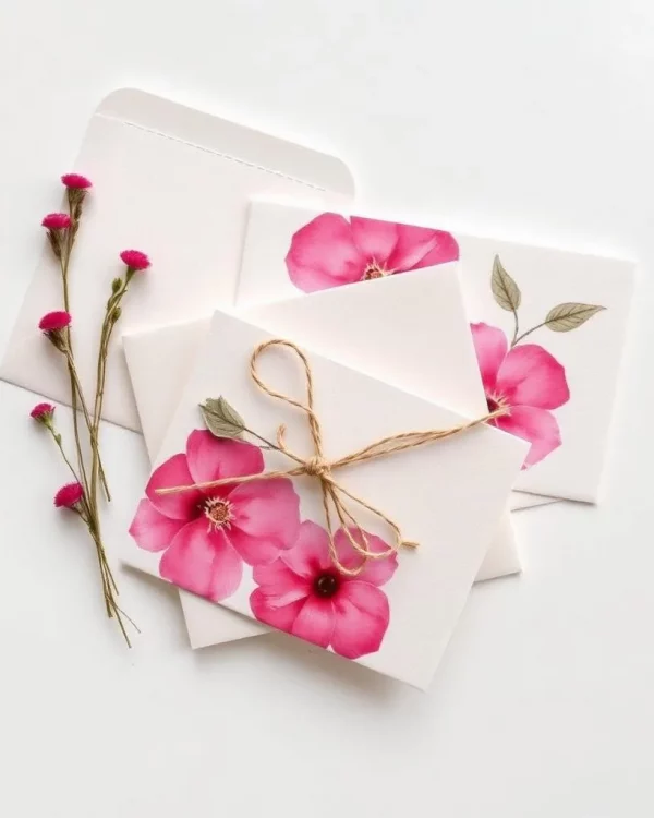 Hand-Painted Stationery Set (8 cards)